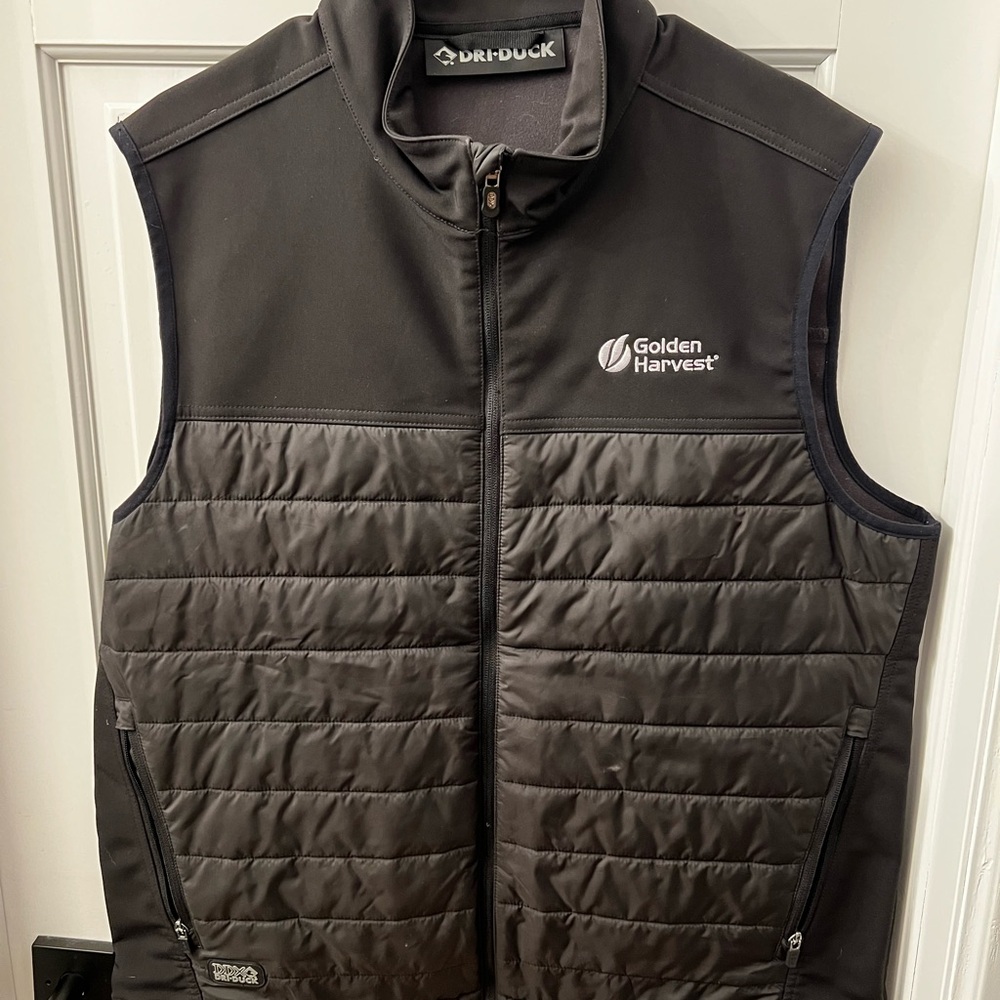 Men's Black Quilted Vest